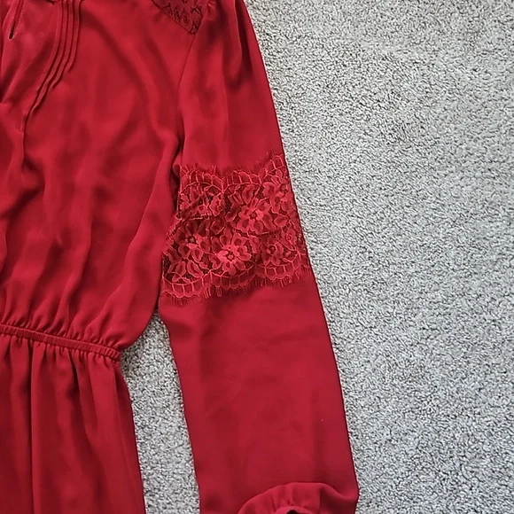 Express Size Medium Red Dress - Picture 3 of 4